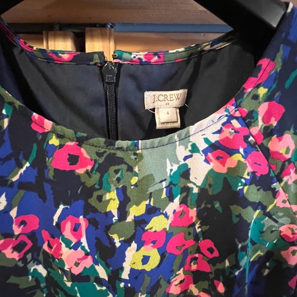Jcrew multicolor floral dress size 4 - Picture 2 of 5